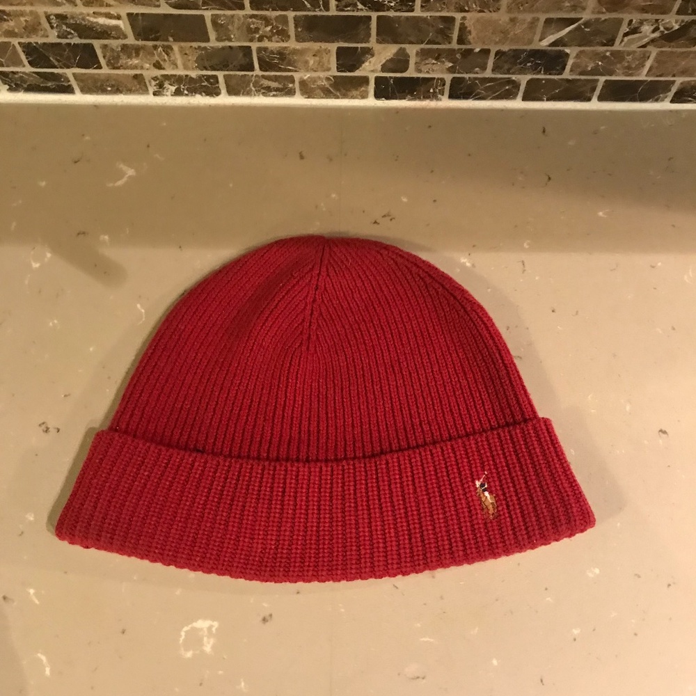 Polo Ralph Lauren Red Knit Hat